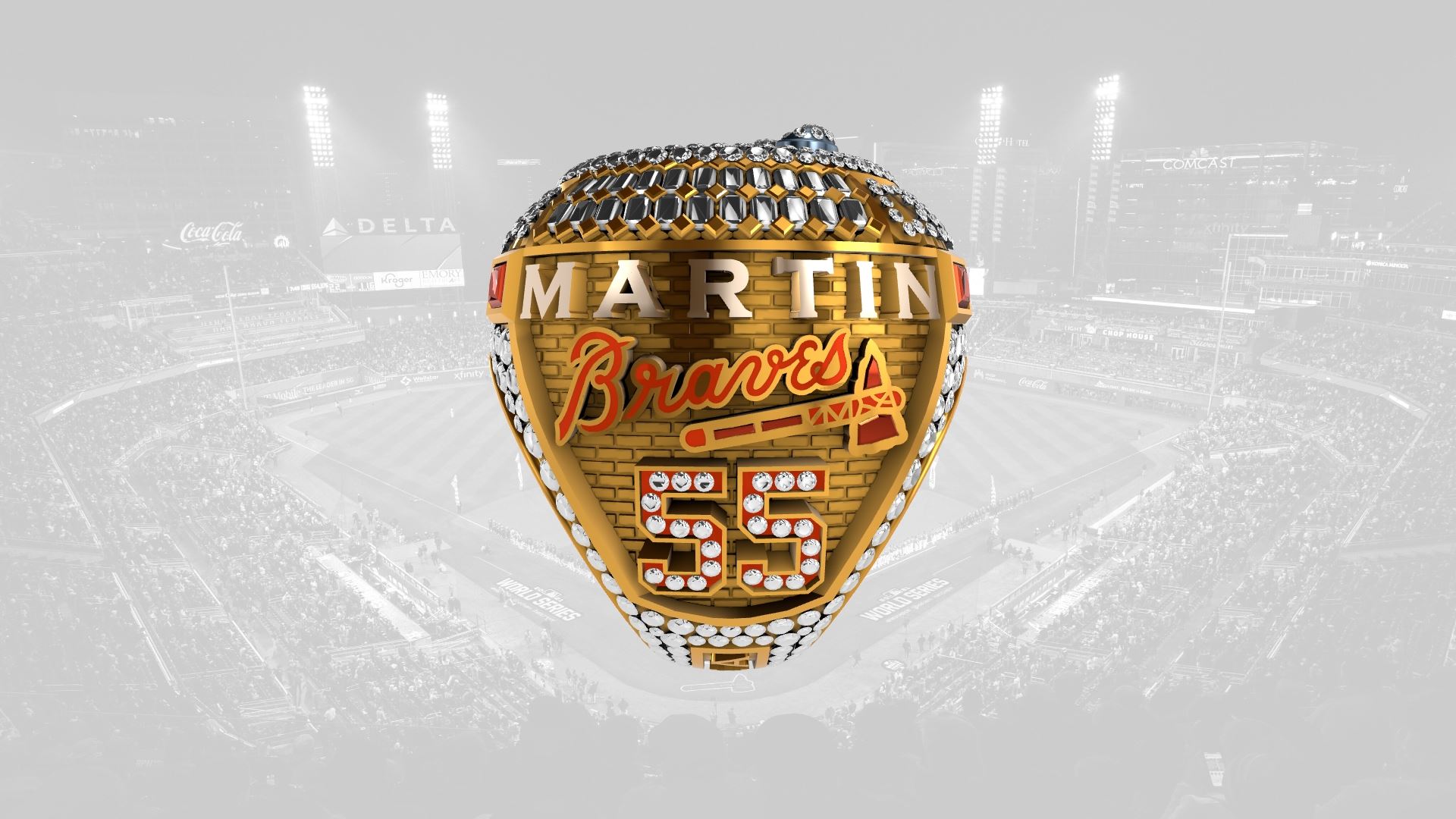 2021 Braves World Series Ring - Chris Martin